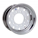 22.5x12.25 Alcoa High Polish Both Sides 2.75" Offset Super-Single Float Front Wheel