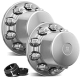 Alcoa Rear Chrome Interlocking Hub Cover Kit (Clamp On) Set of 2